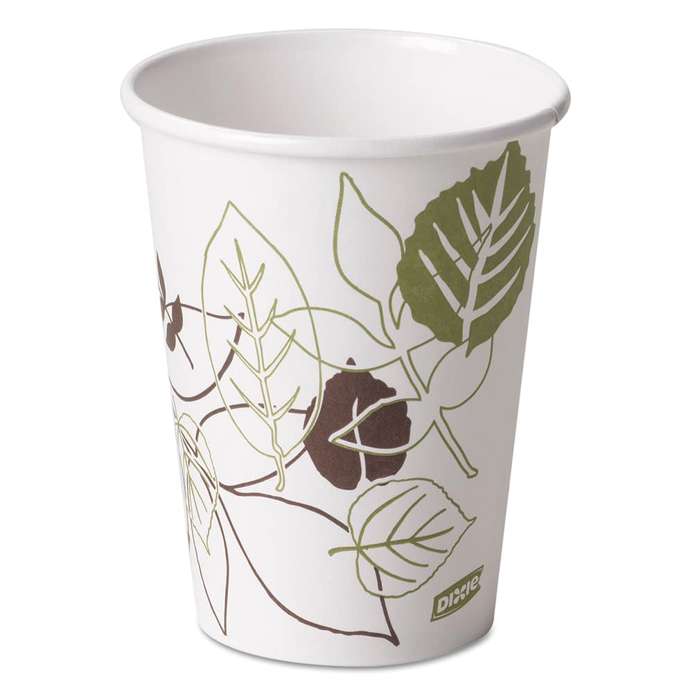 Dixie - Paper & Plastic Cups, Plates, Bowls & Utensils; Breakroom Accessory Type: Paper Cups ; Breakroom Accessory Description: Cups-Hot Drink; Paper ; Color: Natural White - Exact Industrial Supply