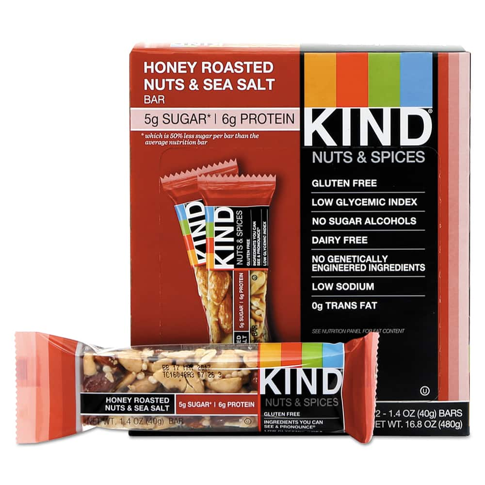 KIND - Snacks, Cookies, Candy & Gum; Breakroom Accessory Type: Nutrition Bar ; Breakroom Accessory Description: Food-Nutrition Bar - Exact Industrial Supply