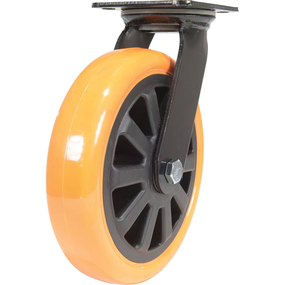 Vestil - Standard Casters; Mount: With Holes ; Style: Swivel ; Wheel Diameter: 8 (Inch); Wheel Width: 2 (Inch); Overall Height (Inch): 9-1/2 ; Load Capacity (Lb.): 902.000 - Exact Industrial Supply