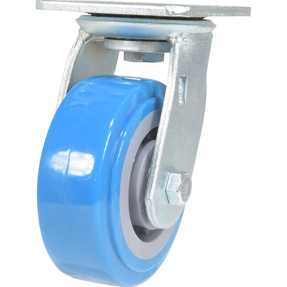 Vestil - Standard Casters; Mount: With Holes ; Style: Swivel ; Wheel Diameter: 5 (Inch); Wheel Width: 2 (Inch); Overall Height (Inch): 6-9/16 ; Load Capacity (Lb.): 771.000 - Exact Industrial Supply