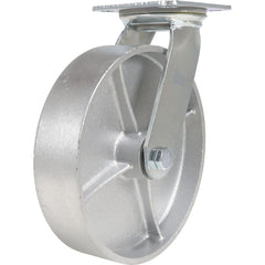 Vestil - Standard Casters; Mount: With Holes ; Style: Swivel ; Wheel Diameter: 8 (Inch); Wheel Width: 2 (Inch); Overall Height (Inch): 9-1/2 ; Load Capacity (Lb.): 1760.000 - Exact Industrial Supply