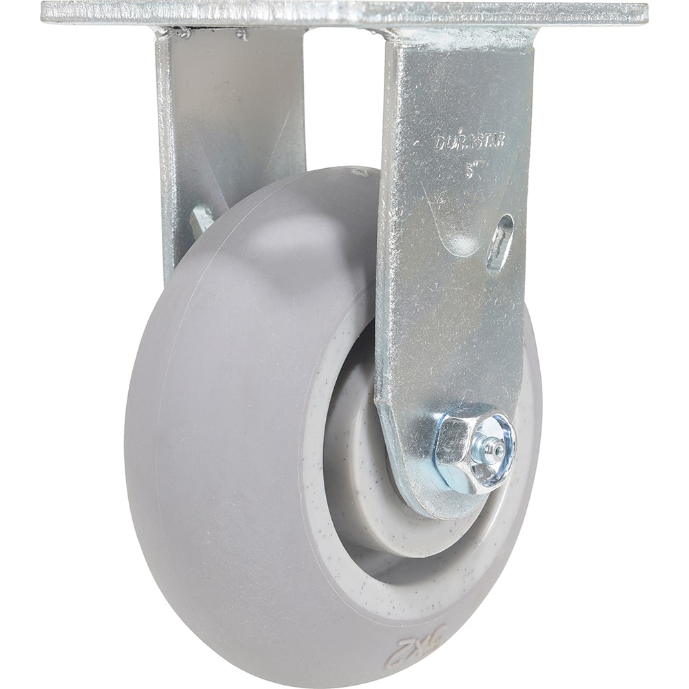 Vestil - Standard Casters; Mount: With Holes ; Style: Rigid ; Wheel Diameter: 5 (Inch); Wheel Width: 2 (Inch); Overall Height (Inch): 6-1/2 ; Load Capacity (Lb.): 500.000 - Exact Industrial Supply