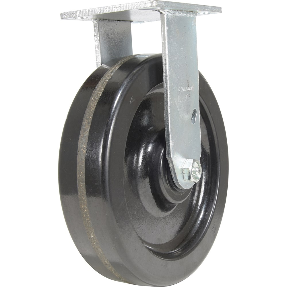 Vestil - Standard Casters; Mount: With Holes ; Style: Rigid ; Wheel Diameter: 8 (Inch); Wheel Width: 2 (Inch); Overall Height (Inch): 9-1/2 ; Load Capacity (Lb.): 1250.000 - Exact Industrial Supply