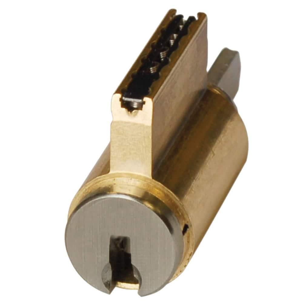 Sargent - Cylinders; Type: Conventional Core ; Keying: LA Keyway ; Number of Pins: 6 ; Material: Brass ; Finish/Coating: Satin Nickel - Exact Industrial Supply