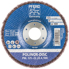 PFERD - 5 x 3/4" Aluminum Oxide Deburring Disc - Exact Industrial Supply