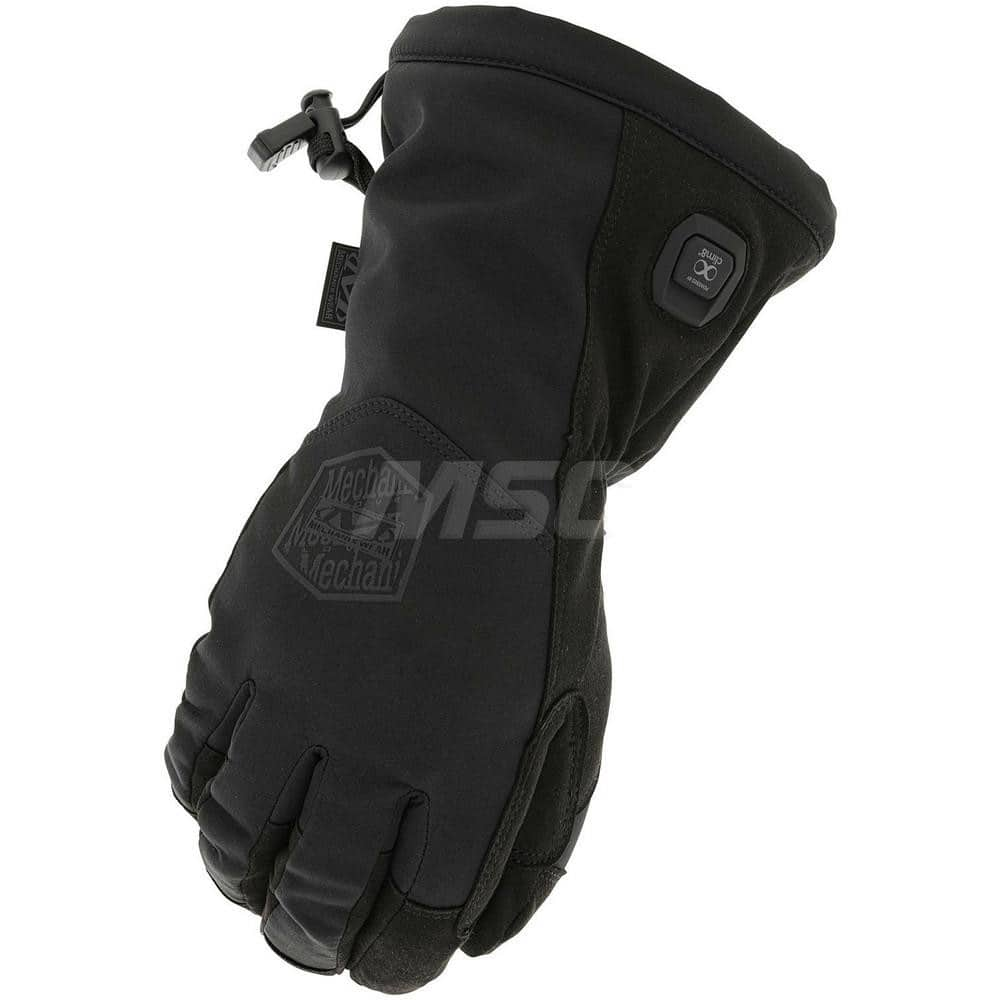 Cold Work Gloves: Size S, Tricot-Lined Black, Non-Slip Grip