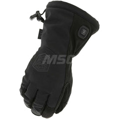 Cold Work Gloves: Size M, Tricot-Lined Black, Non-Slip Grip