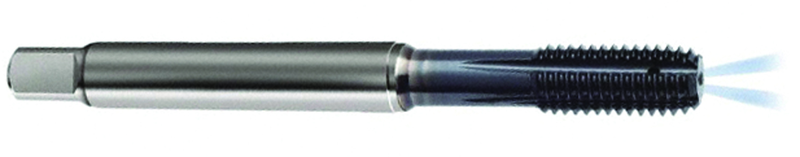 M8 x 1.0 Dia. - 6HX - 5 FL - PM Cobalt Semi-Bott Tap-ALCRN-Coolant-Thru-FORM-C - Benchmark Tooling