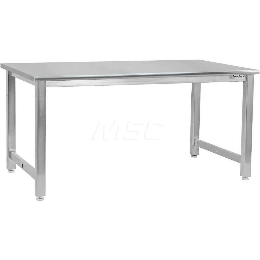 Stationary Work Bench: 60″ Wide, 32″ Deep, 32″ High 6,600 lb Capacity