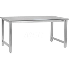 Stationary Work Bench: 60″ Wide, 36″ Deep, 32″ High 6,600 lb Capacity