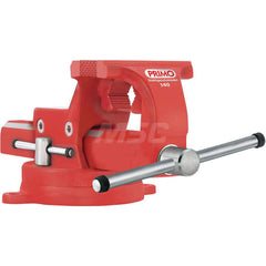 Bench & Pipe Combination Vise: 4-1/2″ Jaw Width, 4-1/2″ Jaw Opening, 3″ Throat Depth Bolt Down, Swivel Base, Steel