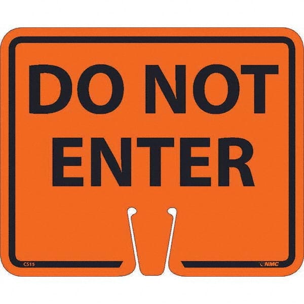 NMC - "Do Not Enter", 12-5/8" Wide x 10-3/8" High, Rigid Plastic Safety Sign - Benchmark Tooling