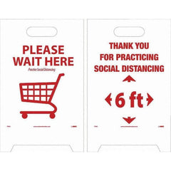 NMC - Cone & A Frame Floor Signs Shape: A-Frame Type: Accident Prevention - Benchmark Tooling