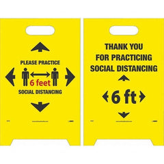 NMC - Cone & A Frame Floor Signs Shape: A-Frame Type: Accident Prevention - Benchmark Tooling