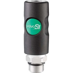 Prevost - Pneumatic Hose Fittings & Couplings Type: Coupler Thread Size: 1/2 - Benchmark Tooling