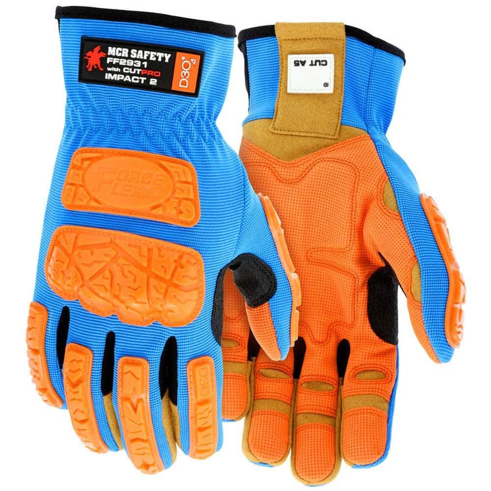 MCR Safety - Size M, ANSI Cut Lvl A5, Puncture Lvl 5, Abrasion Lvl 0, Cut Resistant Gloves - Exact Industrial Supply