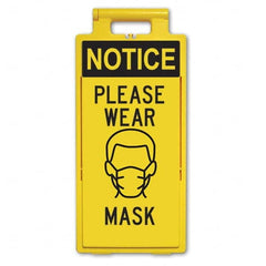 PRO-SAFE - Cone & A Frame Floor Signs Shape: A-Frame Type: Accident Prevention - Benchmark Tooling