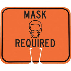 PRO-SAFE - "Notice - Mask Required", 12-1/2" Wide x 10-1/2" High, ABS Safety Sign - Benchmark Tooling