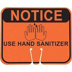 PRO-SAFE - "Notice Use Hand Sanitizer", 12-1/2" Wide x 10-1/2" High, ABS Safety Sign - Benchmark Tooling