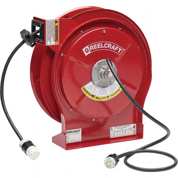 Reelcraft - Cord & Cable Reels End Type: Single Outlet Cable Length (Feet): 50 - Benchmark Tooling