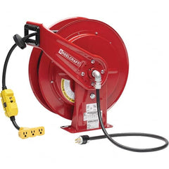 Reelcraft - Cord & Cable Reels End Type: Triple-Tap Outlet Cable Length (Feet): 100 - Benchmark Tooling