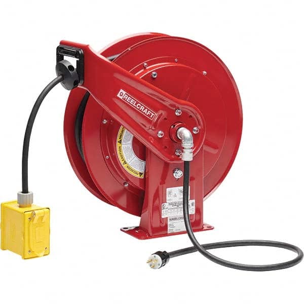 Reelcraft - Cord & Cable Reels End Type: Duplex Box Cable Length (Feet): 100 - Benchmark Tooling