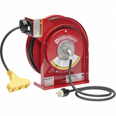 Reelcraft - Cord & Cable Reels End Type: Triple-Tap Outlet Cable Length (Feet): 45 - Benchmark Tooling