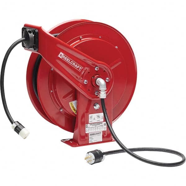 Reelcraft - Cord & Cable Reels End Type: Single Outlet Cable Length (Feet): 100 - Benchmark Tooling