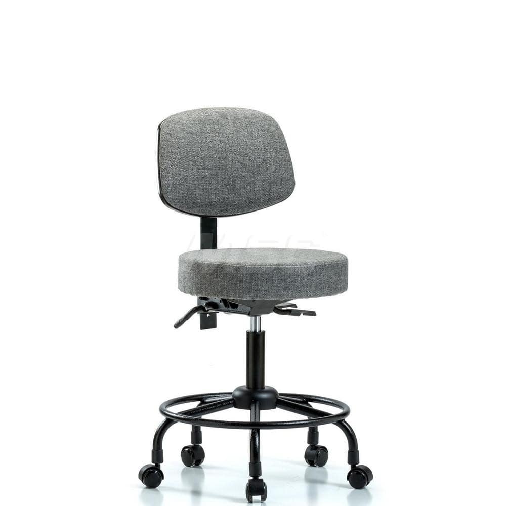 Adjustable Height Swivel Stool: Olefin, 24″ Seat Width, 24″ Seat Depth Round Height