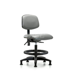 Task Chair: Vinyl, Sterling