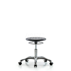 Lab Stool: Polyurethane, 25″ Seat Width, 25″ Seat Depth Round Height