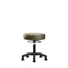 Lab Stool: Vinyl, 24″ Seat Width, 24″ Seat Depth Round Height