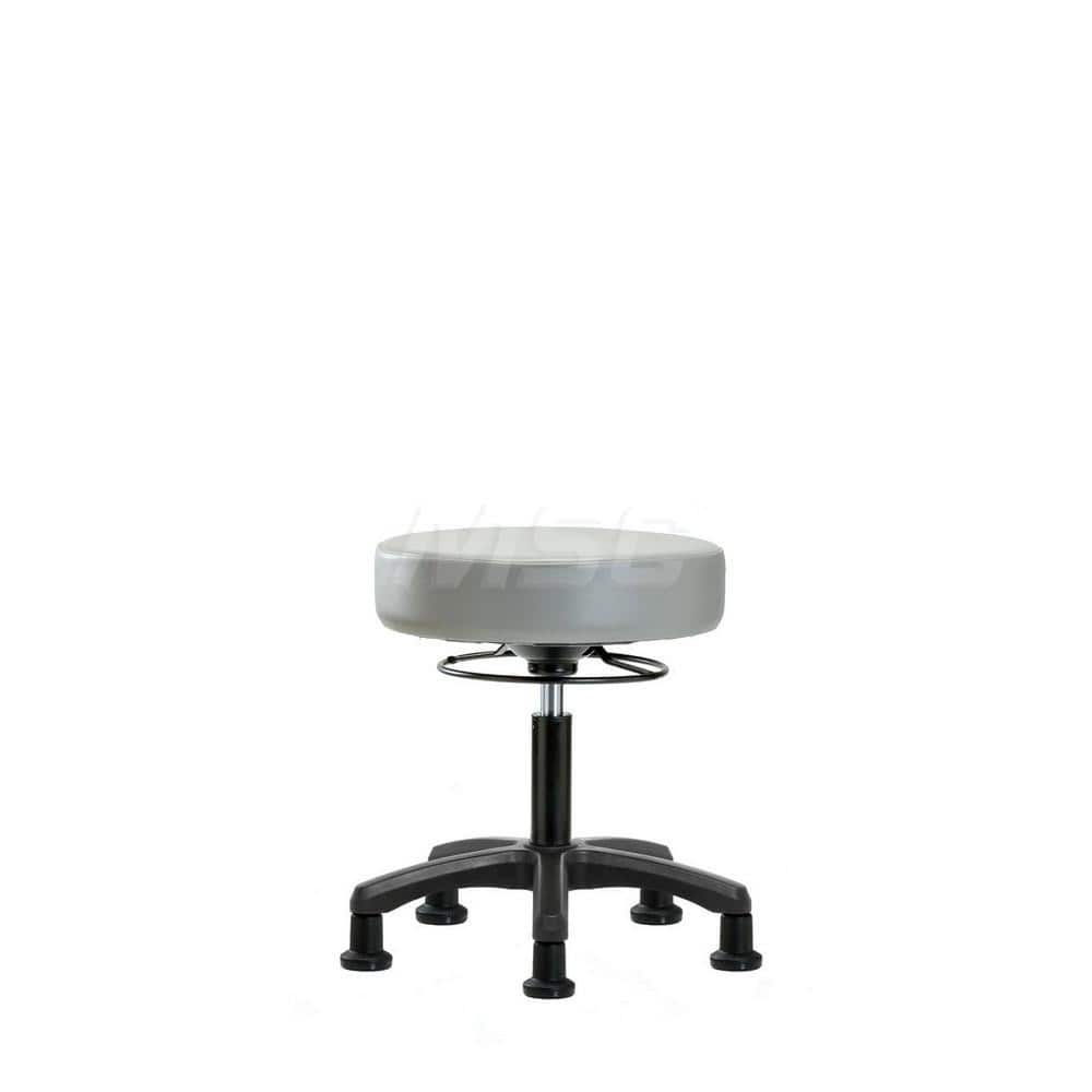 Lab Stool: Vinyl, 24″ Seat Width, 24″ Seat Depth Round Height