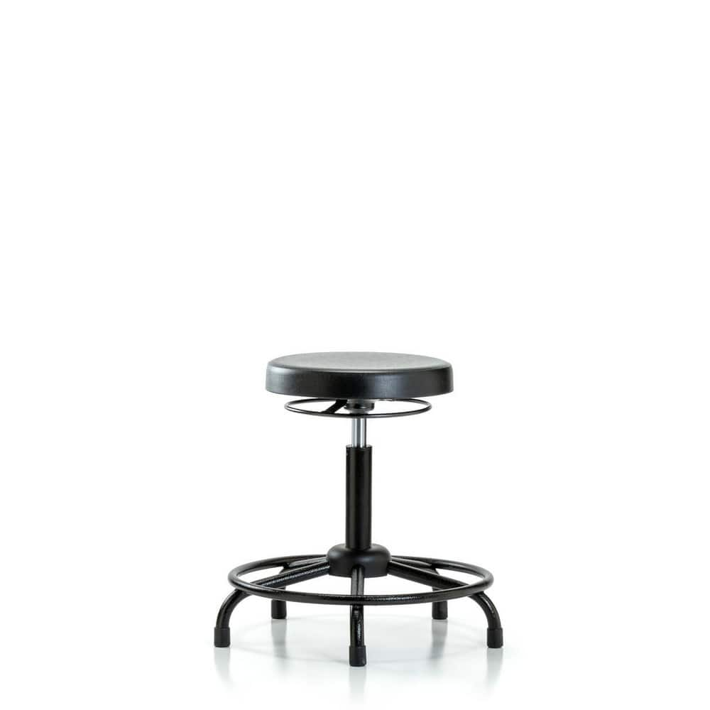 Lab Stool: Polyurethane, 24″ Seat Width, 24″ Seat Depth Round Height