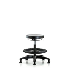 Lab Stool: Polyurethane, 24″ Seat Width, 24″ Seat Depth Round Height