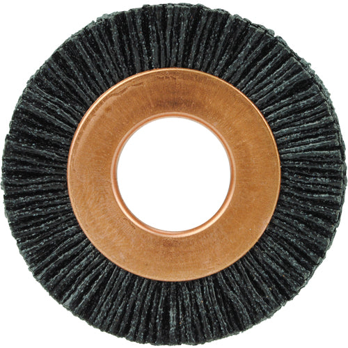 1 1/2″ Diameter - Small Diameter Wheel Brush - 0.026″/120 Grit - 1/2″ Arbor - Benchmark Tooling