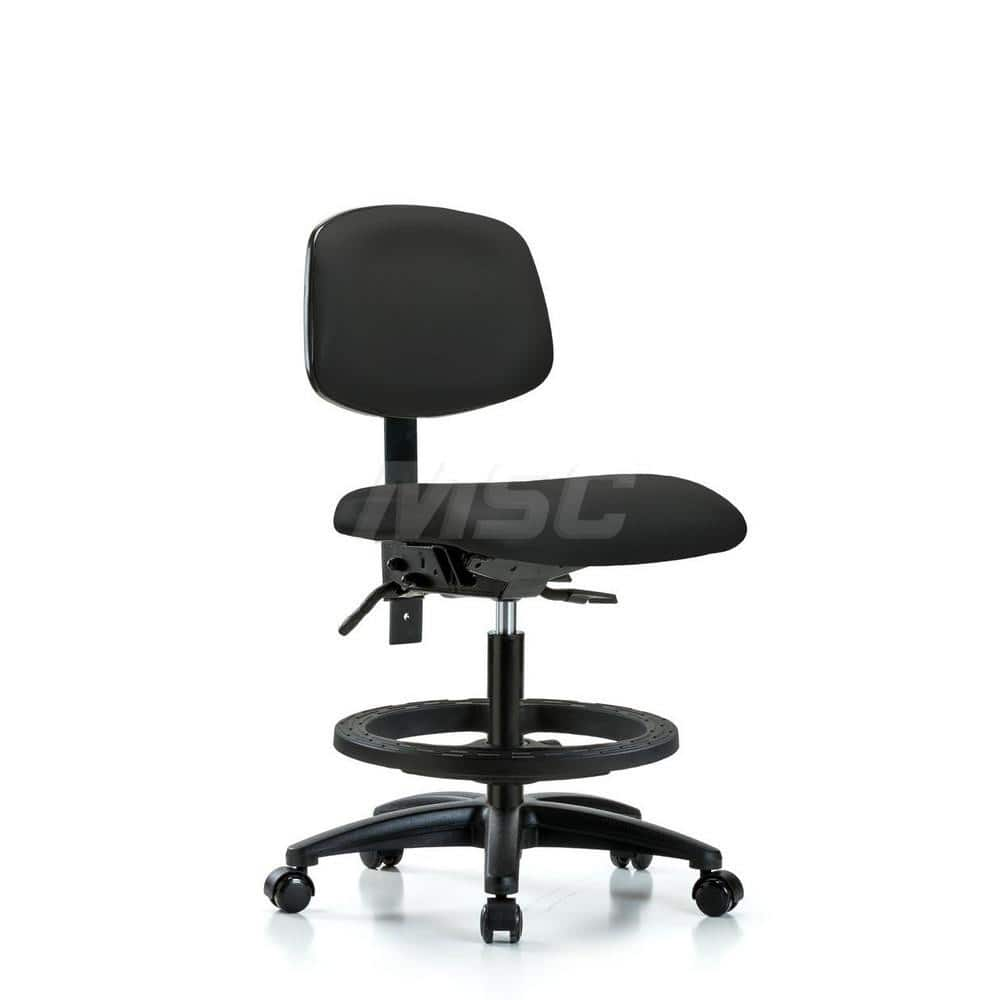 Task Chair: Vinyl, Black