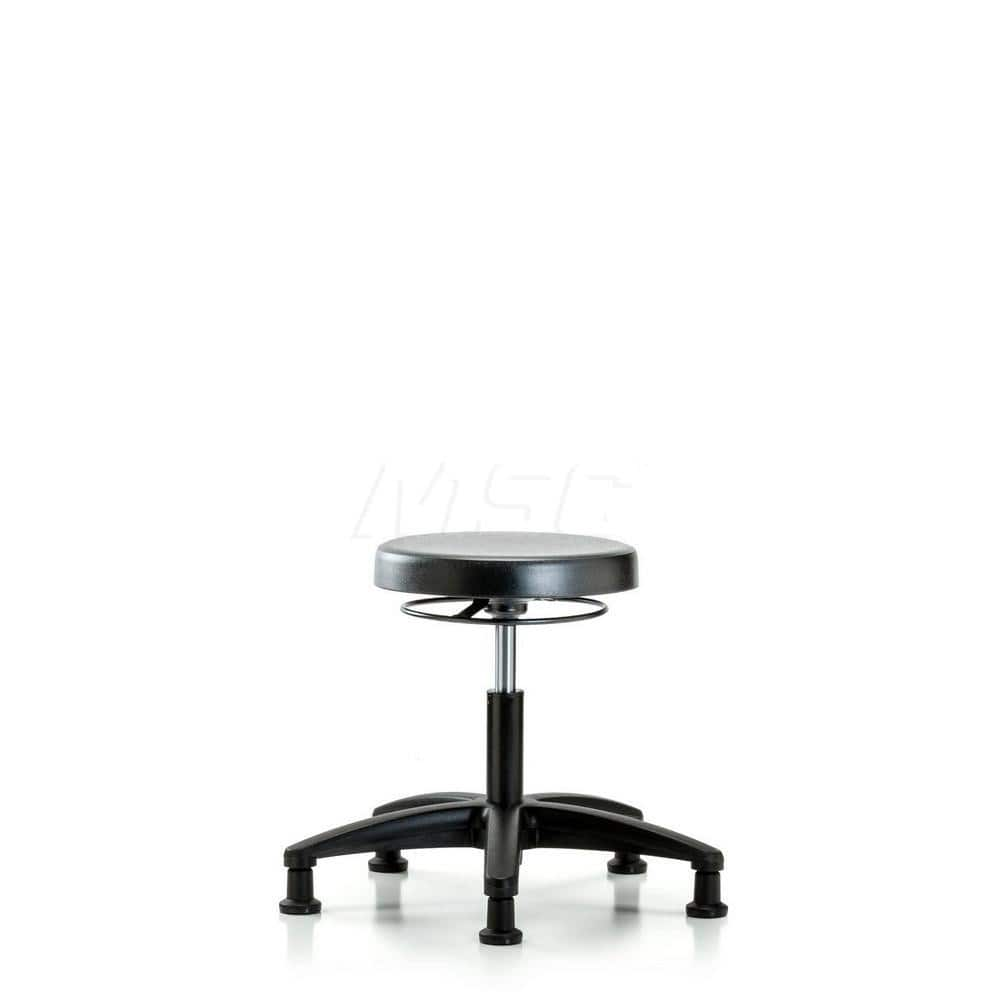 Lab Stool: Polyurethane, 24″ Seat Width, 24″ Seat Depth Round Height