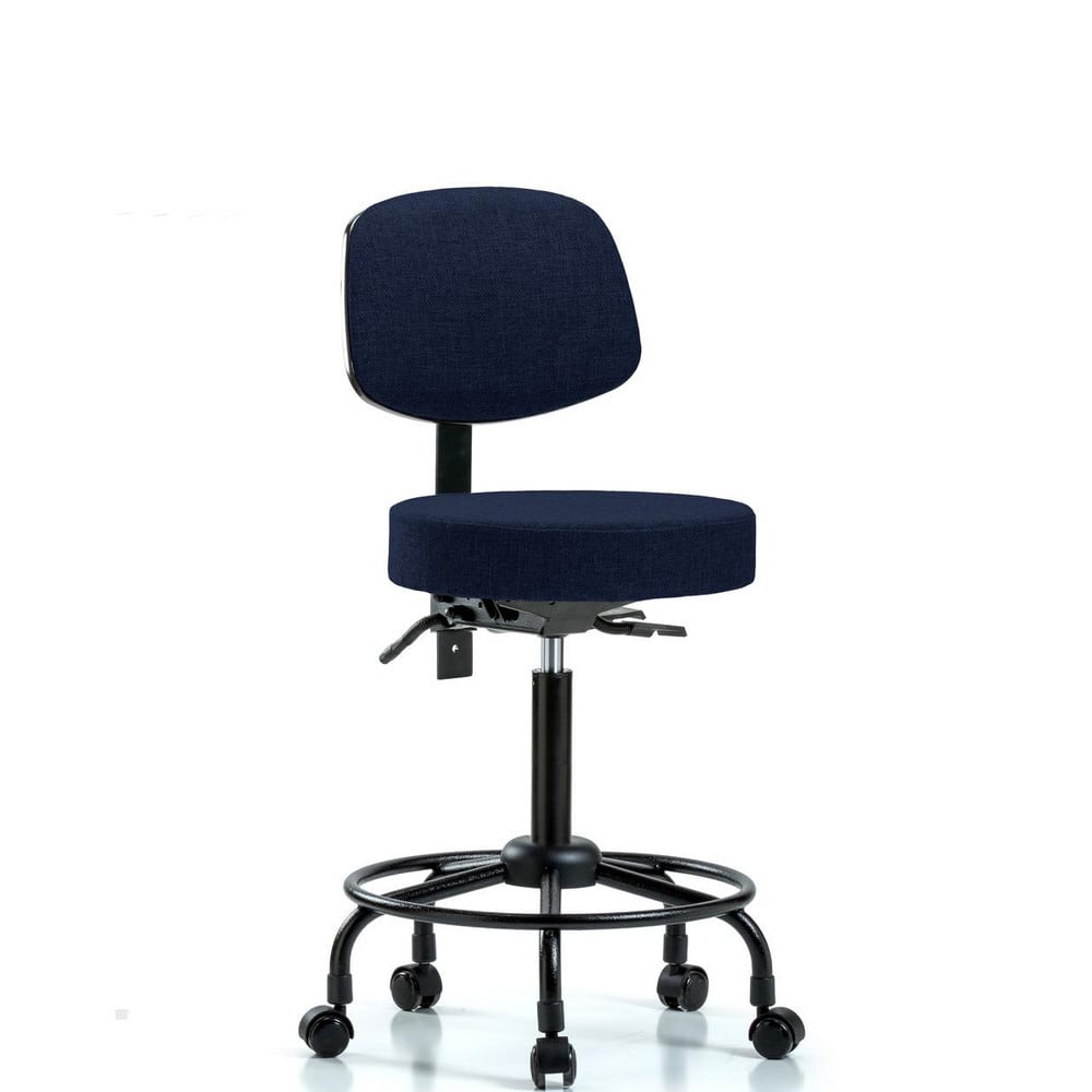 Adjustable Height Swivel Stool: Olefin, 24″ Seat Width, 24″ Seat Depth Round Height