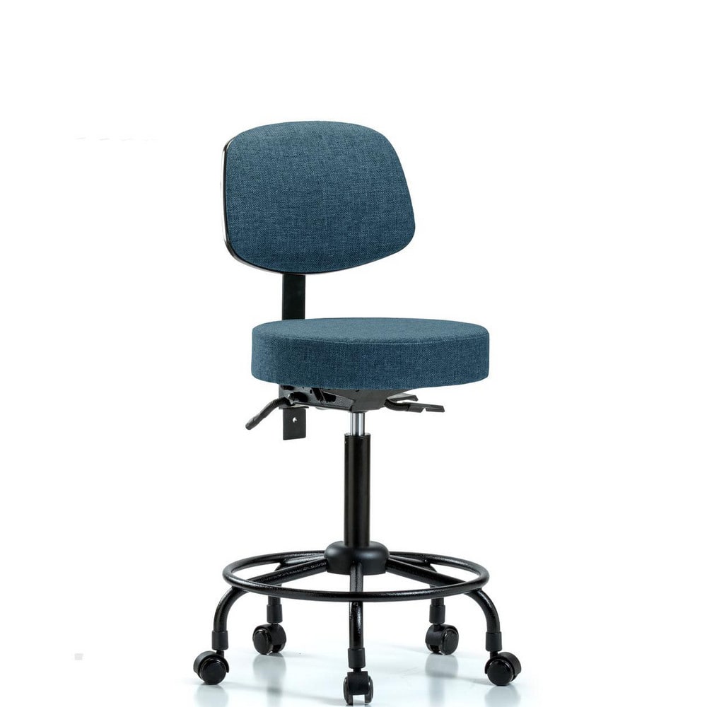 Adjustable Height Swivel Stool: Olefin, 24″ Seat Width, 24″ Seat Depth Round Height