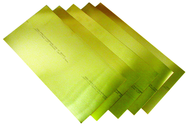 Brass Shim Stock Assortment - 6 x 18 (.001 to .015 Thickness) - Benchmark Tooling