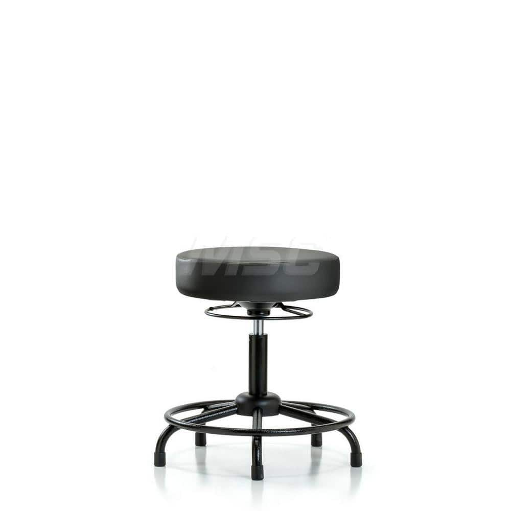 Lab Stool: Vinyl, 24″ Seat Width, 24″ Seat Depth Round Height