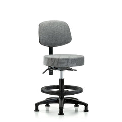 Adjustable Height Swivel Stool: Olefin, 24″ Seat Width, 24″ Seat Depth Round Height