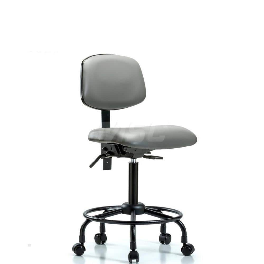 Task Chair: Vinyl, Sterling