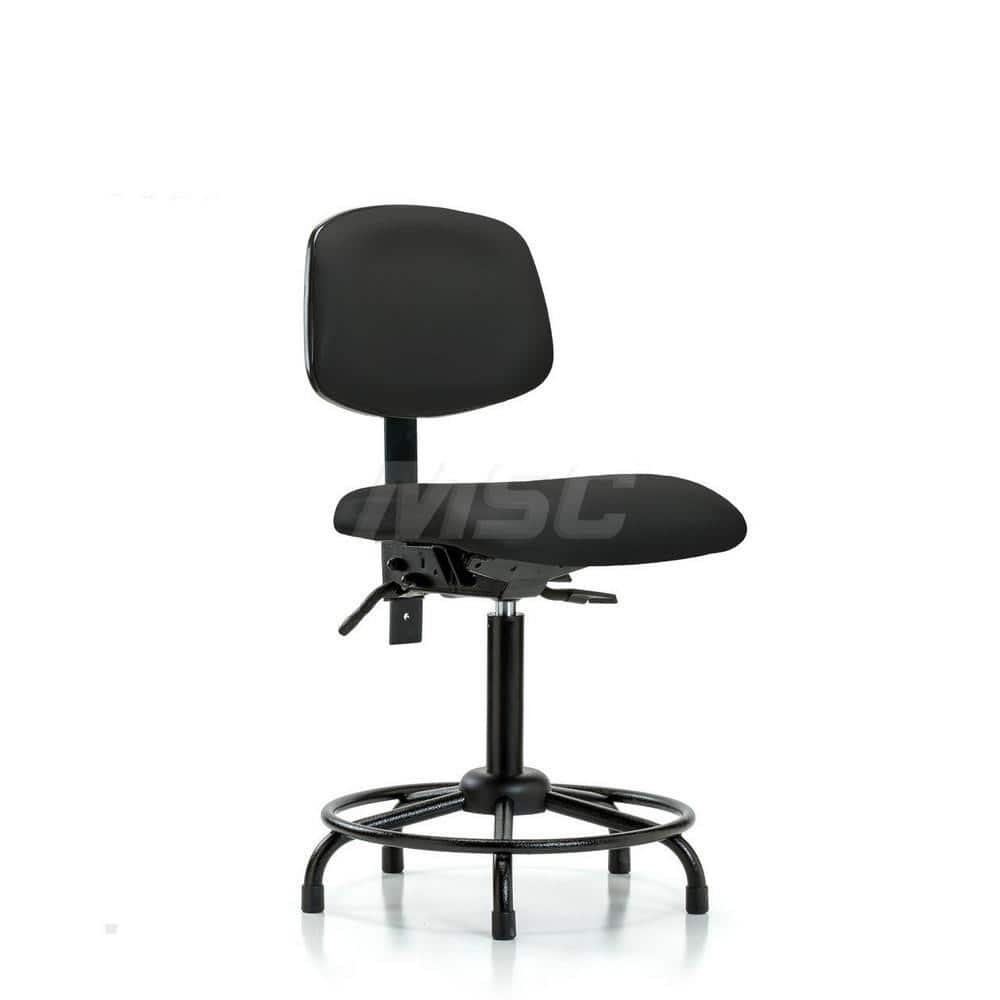 Task Chair: Vinyl, Black