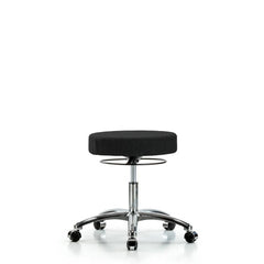 Adjustable Height Swivel Stool: Olefin, 25″ Seat Width, 25″ Seat Depth Round Height