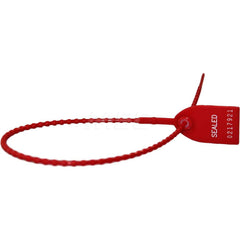 Security Seals; Type: Security Seal; Cable Seal; Overall Length (Decimal Inch): 13.00; 13.10000; Operating Length: 12; 12 in; Breaking Strength: 3000.000; Material: Aluminum; Color: Red; Various; Breaking Strength (Kgs): 1360.00; Style: Cable Seal; Color: