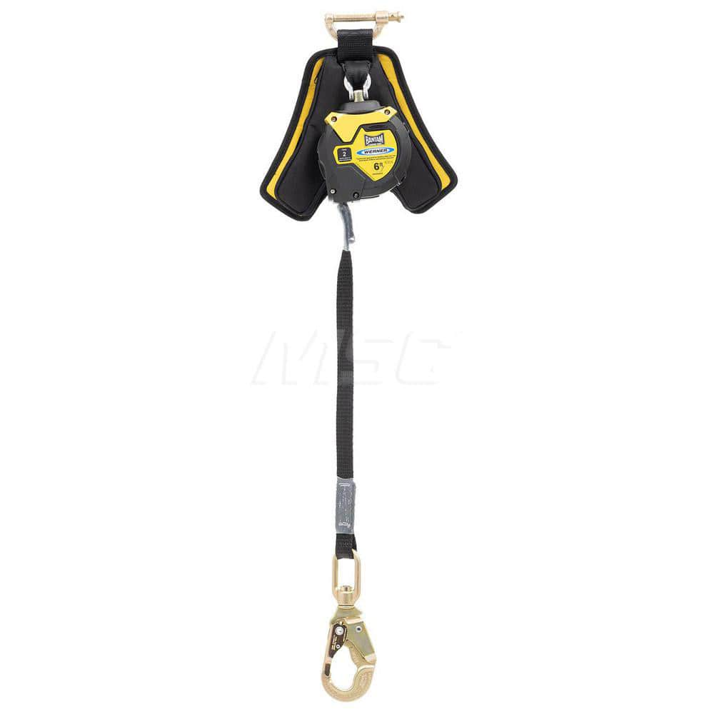 Lanyards & Lifelines; Load Capacity: 310; Lifeline Material: Kevlar; Type: Self-Retracting Lifeline; Capacity (Lb.): 310; End Connections: Snap Hook; Maximum Number Of Users: 1; Harness Connection: Carabiner; Length Ft.: 6.00; Number Of Legs: 1