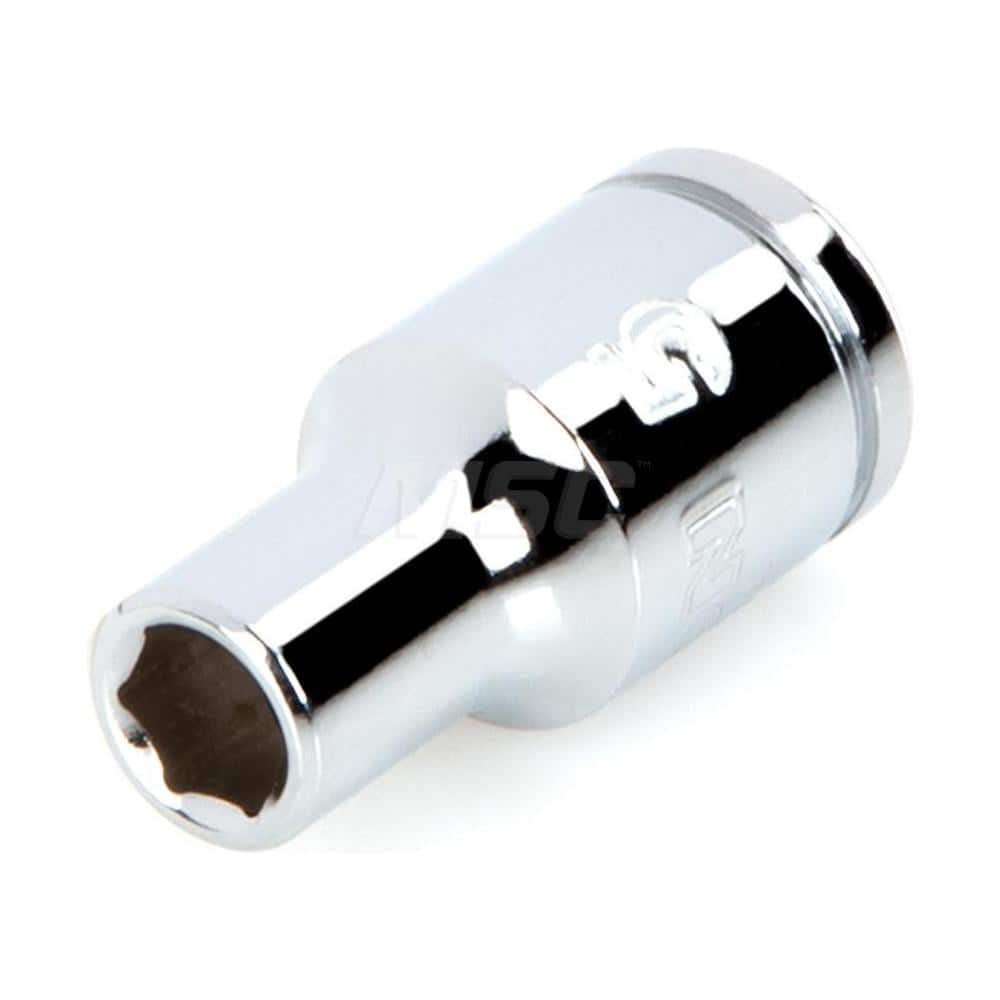 Hand Socket: 1/4″ Drive, 5 mm Socket, 6-Point Chrome-Plated & Polished