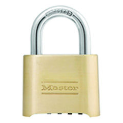 Combination Padlock 2″ Body Width; Keyed: Resettable; Brass - Benchmark Tooling